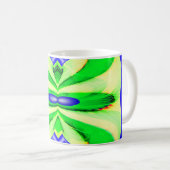 Grüne Kunst Kaffeetasse (VorderseiteRechts)