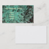 Grüne kupferne Patina-Beschaffenheit Visitenkarte (Vorne/Hinten)