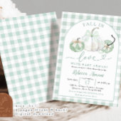 Grüne Kürbisgewächse in Liebe Kinderdusche Einladung