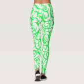 Grüne Kurven Leggings (Rückseite)