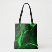 Grüne Kurven, vernickelt gefaltet, dunkler Hinterg Tasche (Vorderseite)