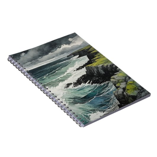 Grüne Küste | Notebook-Journal Notizblock (Rechte Seite)