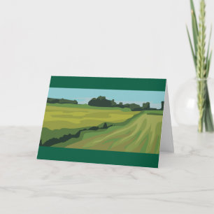 Grüne Landschaft auf dem Lande Karte