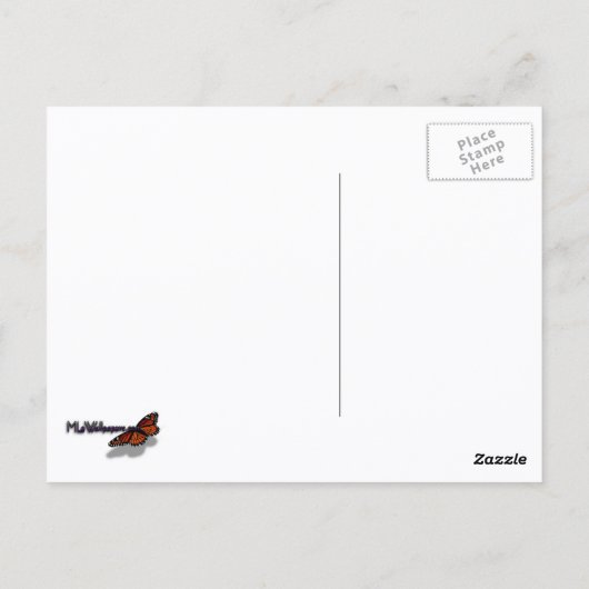 Grüne Landschaft, botanisch Postkarte (Rückseite)