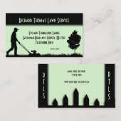 Grüne Landschaft des Rasendienstes Visitenkarte (Vorne/Hinten)