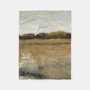 Grüne Landschaft Fleecedecke