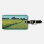 Grüne Landschaft Gepäckanhänger (Vorderseite horizontal)