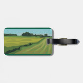 Grüne Landschaft Gepäckanhänger (Rückseite horizontal)