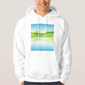 Grüne Landschaft Hoodie (Vorderseite)