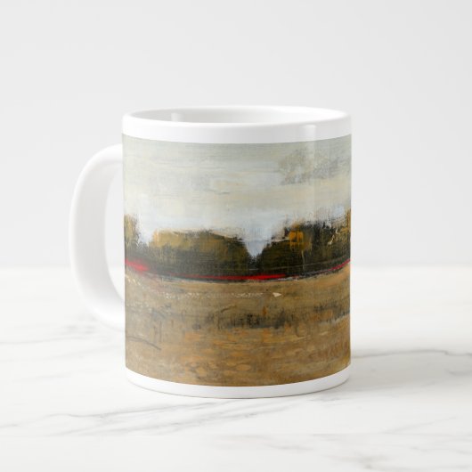 Grüne Landschaft Jumbo-Tasse (Vorderseite Links)