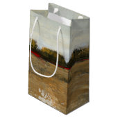 Grüne Landschaft Kleine Geschenktüte (Rückseite Schrägansicht)