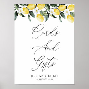 Grüne Landschaft Lemon Blumenkarten & Geschenke - Poster