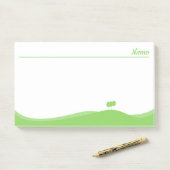 Grüne Landschaft Post-it Klebezettel (Auf Schreibtisch)