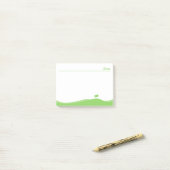 Grüne Landschaft Post-it Klebezettel (Auf Schreibtisch)