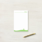 Grüne Landschaft Post-it Klebezettel (Auf Schreibtisch)