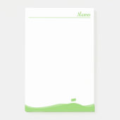 Grüne Landschaft Post-it Klebezettel (Vorderseite)