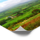 Grüne Landschaft Poster (Ecke)