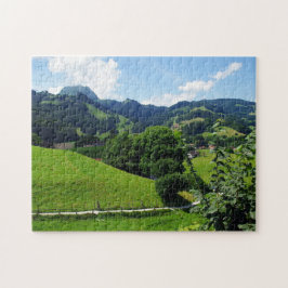Grüne Landschaft Puzzle