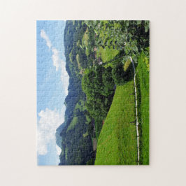Grüne Landschaft Puzzle