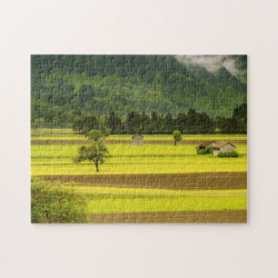Grüne Landschaft Puzzle