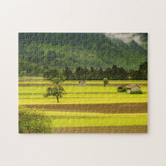 Grüne Landschaft Puzzle (Horizontal)