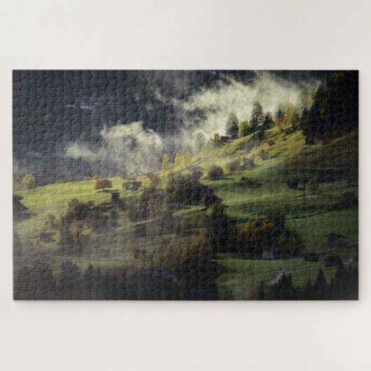 Grüne Landschaft Puzzle (Horizontal)