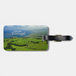 Grüne Landschaft Sao-Miguels Gepäckanhänger