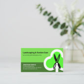 Grüne Landschaft Schicht Kreativer Baumgarten Visitenkarte (Stehend Vorderseite)