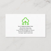 Grüne Landschaft Schicht Kreativer Baumgarten Visitenkarte (Rückseite)