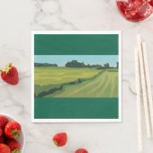 Grüne Landschaft Serviette (Beispiel)