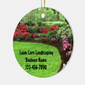 Grüne Landschaft und Pflegegeschäft Keramikornament (Links)