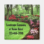 Grüne Landschaft und Pflegegeschäft Magnet (Vorne)