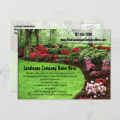 Grüne Landschaft und Pflegegeschäft Postkarte (Vorne/Hinten)