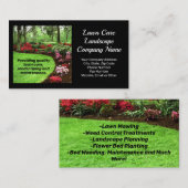 Grüne Landschaft und Pflegegeschäft Visitenkarte (Vorne/Hinten)
