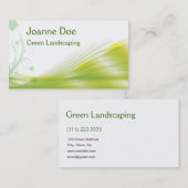 Grüne landschaftlich gestaltende persönliche Karte (Vorne/Hinten)