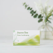 Grüne landschaftlich gestaltende persönliche Karte (Stehend Vorderseite)