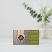 Grüne Landschaftskarten Pflanze Visitenkarten Visitenkarte (Stehend Vorderseite)