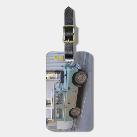 Grüne Landstraße Gepäckanhänger (Vorderseite vertikal)