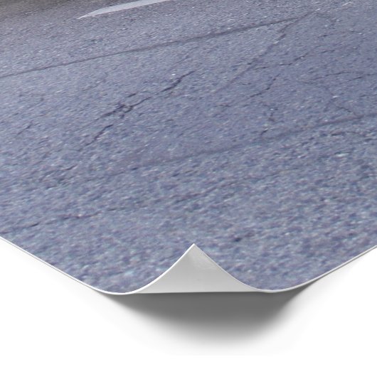 Grüne Landstraße Poster (Ecke)