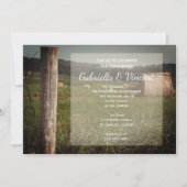 Grüne Landwiesen - Partei für das Engagement eines Einladung (Vorderseite)