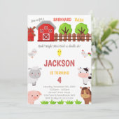 Grüne Landwirtschaft Einladungen zum Geburtstag (Stehend Vorderseite)