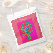 Grüne Languste Rot Geschenktütchen (Ausgeschnitten)