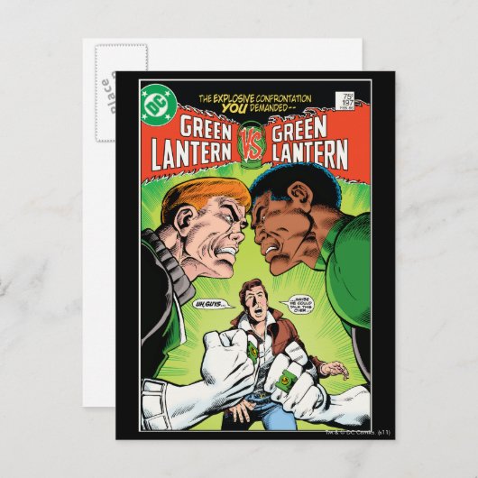 Grüne Lantern / Grüne Lantern Postkarte (Vorne/Hinten)