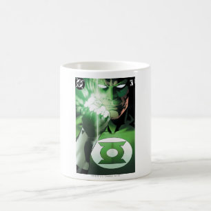 Grüne Lantern nah Kaffeetasse