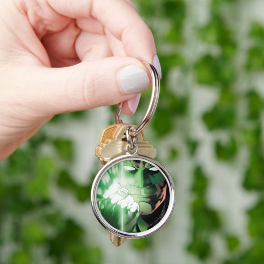 Grüne Lantern nah Schlüsselanhänger (Hand)