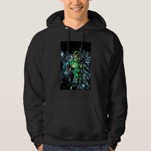Grüne Lantern Umgeben - Farbe Hoodie (Vorderseite)