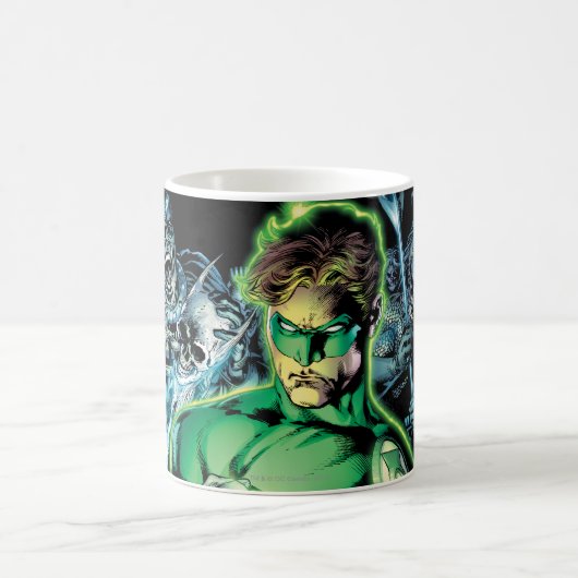 Grüne Lantern Umgeben - Farbe Kaffeetasse (Mittel)
