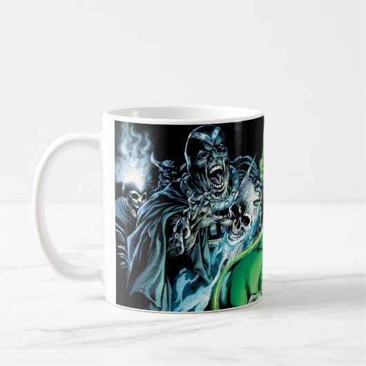 Grüne Lantern Umgeben - Farbe Kaffeetasse (Links)