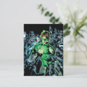 Grüne Lantern Umgeben - Farbe Postkarte (Stehend Vorderseite)