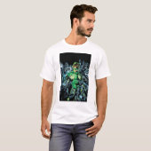 Grüne Lantern Umgeben - Farbe T-Shirt (Vorne ganz)
